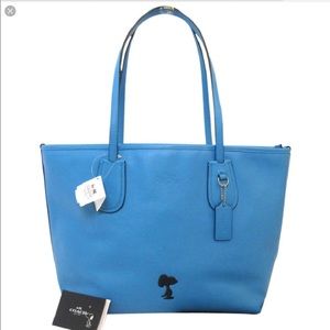 Coach Snoopy Taxi Tote Leather NWT
